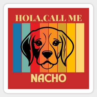 Nacho Dog name T-Shirt Sticker